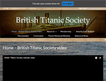 Tablet Screenshot of britishtitanicsociety.com